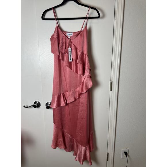 Steve Madden Pink Ruffle Mini Dress - Picture 6 of 8